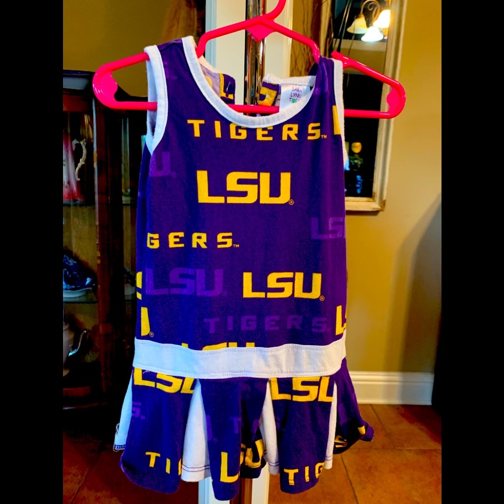 Toddler LSU cotton dress